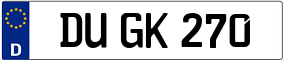 Truck License Plate
